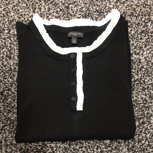 Talbots black buttoned to size M. - Picture 2 of 8